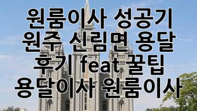 원룸이사 성공기🚚 원주 신림면 용달 후기 (feat. 꿀팁) #용달이사 #원룸이사