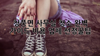 청풍면 사무실 청소🧹 완벽 가이드: 비용💰 업체 선정꿀팁🍯